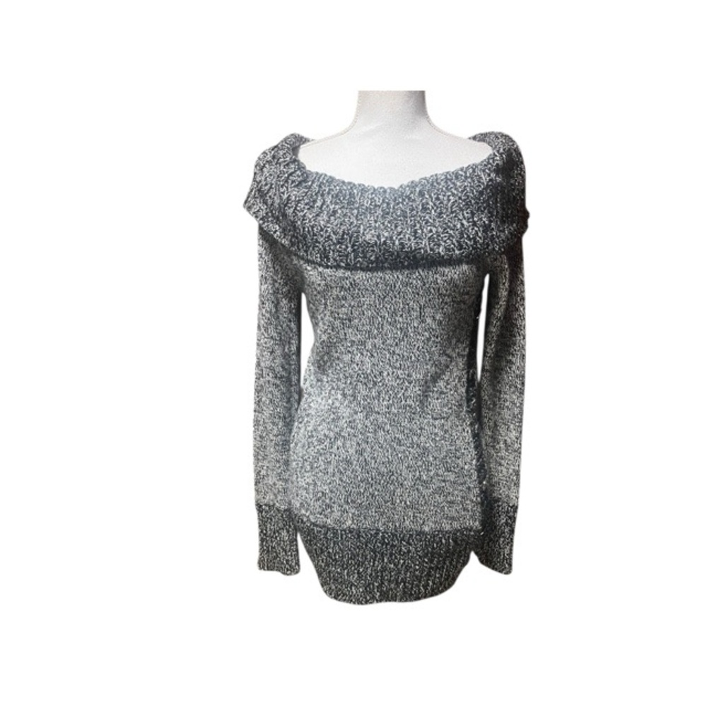 White House‎ Black Market Metallic Marled Cowl Neck Tunic Sweater NWT